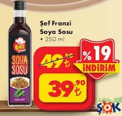 ŞEF FRANZİ SOYA SOSU 250 ML ŞEF FRANZİ SOYA SOSU 250 ML